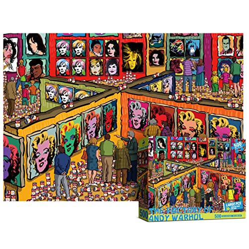 Antelope 500 Piece Large Format Jigsaw Puzzle for Adults Andy Warhol Jigsaw Puzzles Large Pieces No Dust Puzzles for Senior Citizen 500 PC NonGlare Finish Interlock Smoothly - Image 1