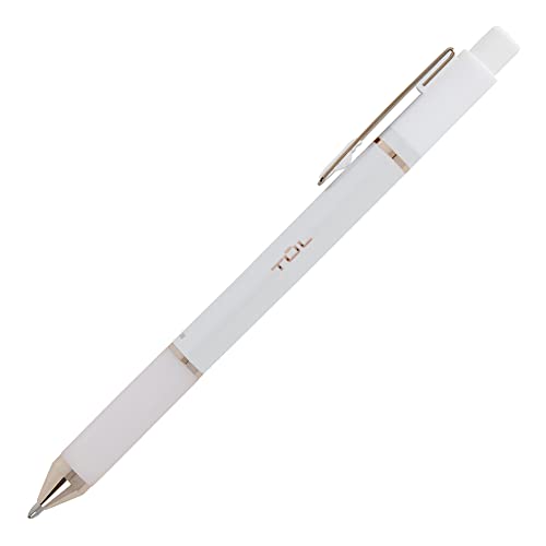 TUL® GL Series Retractable Gel Pens, Medium Point, 0.7 mm, Pearl White Barrel, Black Ink, Pack Of 12 Pens - Image 3