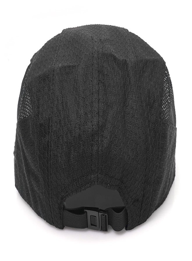 Taidor Mesh Cap Breathable Summer Newsboy Hat Adjustable Beret Ivy Cap Irish Cabbie Driving Fishing Hats, Black, One size - Image 5