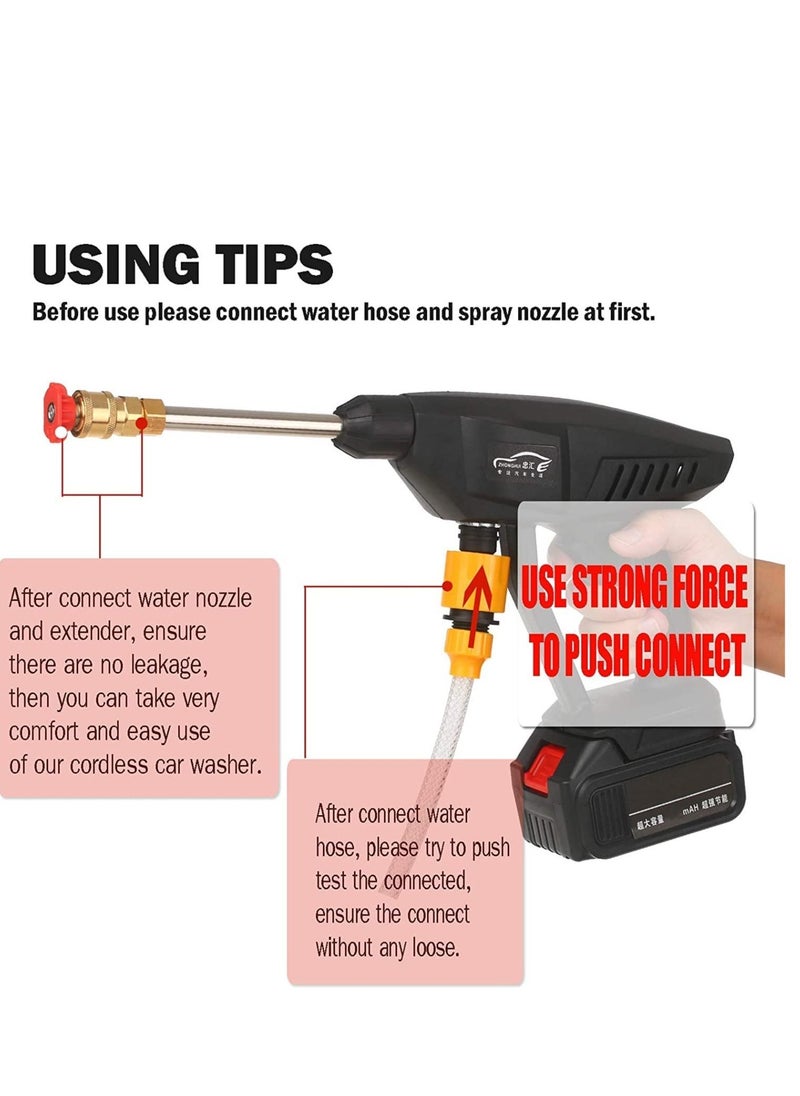 BGM 48 V Wireless High Pressure Car Wash Water Gun Portable High Pressure Washer Washing Auto Spray Garden Tool  - Image 3