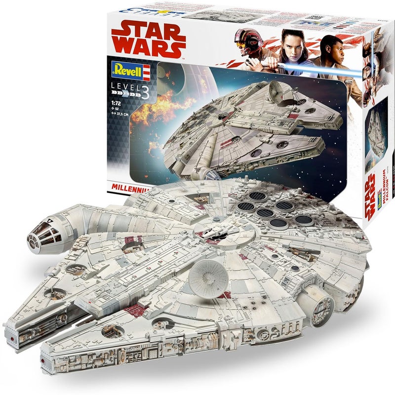 Revell 06718 Star Wars Millennium Falcon Han Solo 172 Scale UnbuiltUnpainted Plastic Model Kit
