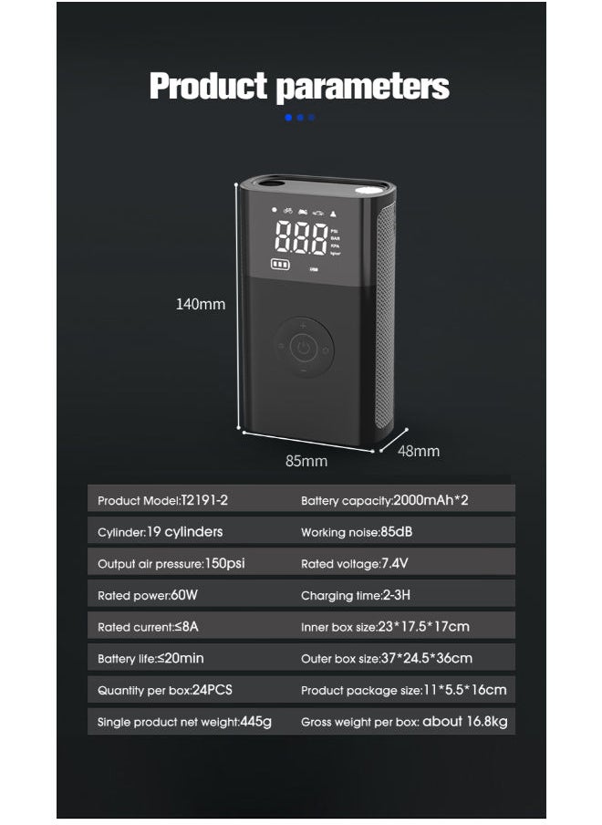 SUPERDRIVE Superdrive Digital Air Compressor 4000mAh& Power Bank  - Image 2