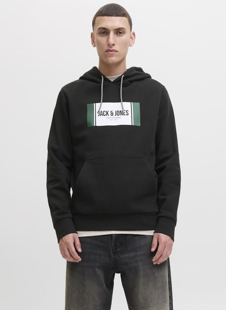 JACK & JONES Logo Regular Fit Pullover Hoodie - Image 1