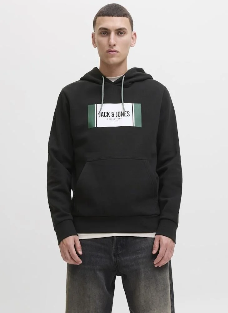 Logo Regular Fit Pullover Hoodie