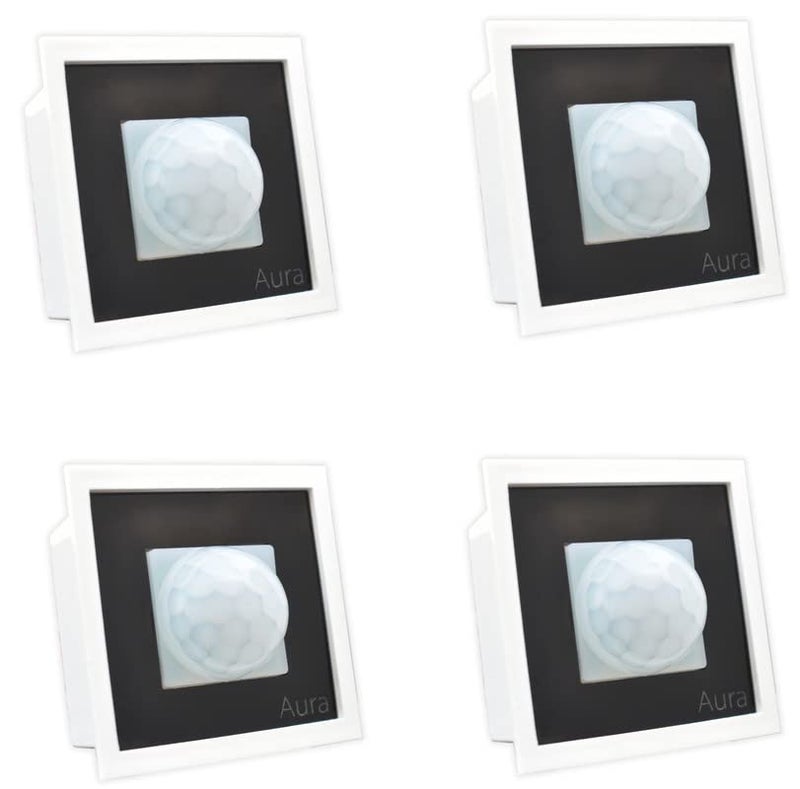 DeWire360 Degree PIR Motion Sensor | Energy Saving Motion Detector Switch | Automatic Room Light Sensor Switch with Time Delay Adjustable Fits in Modular Fitting Roma, Veto, Rider (Pack of 4) - Image 1