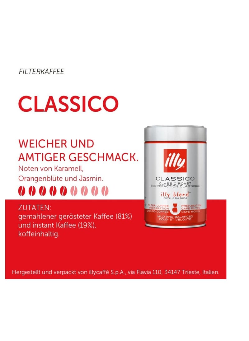 illy Illy Classico Classic Roast Filter Coffee, 250 G Whole beans  - Image 5