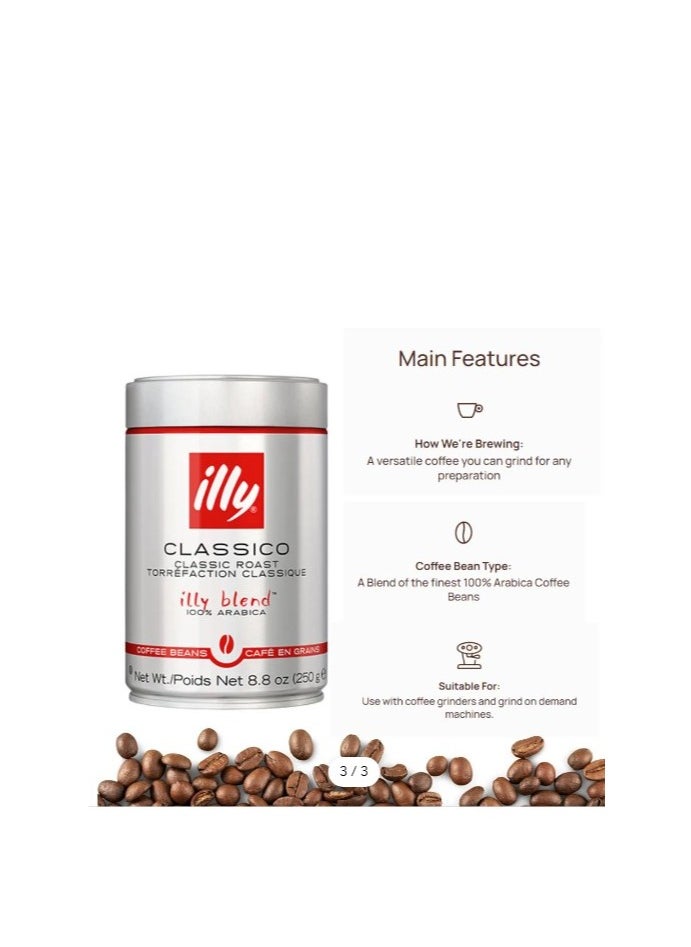 illy Illy Classico Classic Roast Filter Coffee, 250 G Whole beans  - Image 2