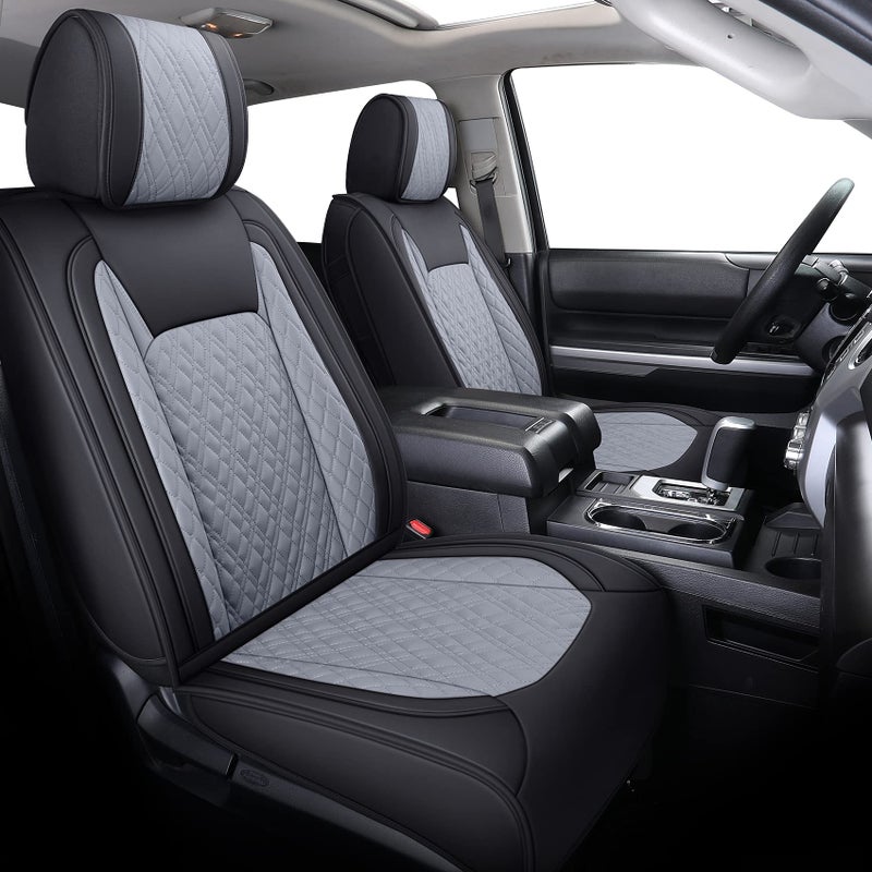 Aierxuan Toyota Tundra Seat Covers Full Set Custom Fit 20082025 CrewMax Double cab Pickup Truck Waterproof Leather Limited Platinum Tundrasine Concept 1794 Edition car Cushions