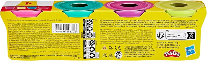 Play-Doh 4 Pack Vibrant Colors, 3 Ounce Cans of Modeling Compound for Kids - Image 4