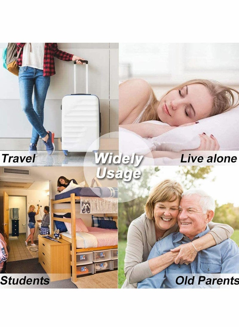 Portable Door Lock Travel Lock Solid Heavy Duty Lock Perfect for Traveling, Hotel, Home,Apartment,School, Prevent Unauthorized Entry Add Extra Lock for Additional Safety and Privacy - Image 3