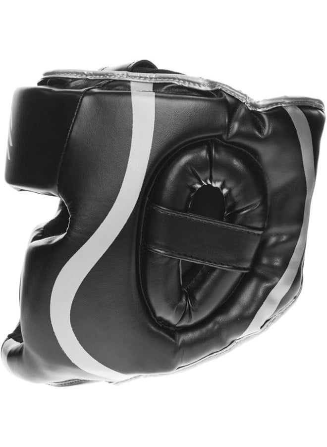 Sanabul  Essential Boxing Headgear – Full Face Coverage Sparring Headgear for Men & Women – Silver, L/XL - Image 5