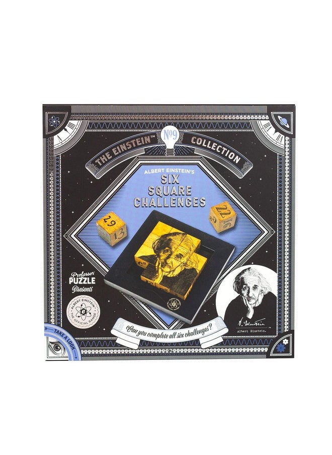The Einstein Collection Six Square Challenges Tricky Puzzle Set 3D Brain Teaser Puzzles By Professor Puzzle.