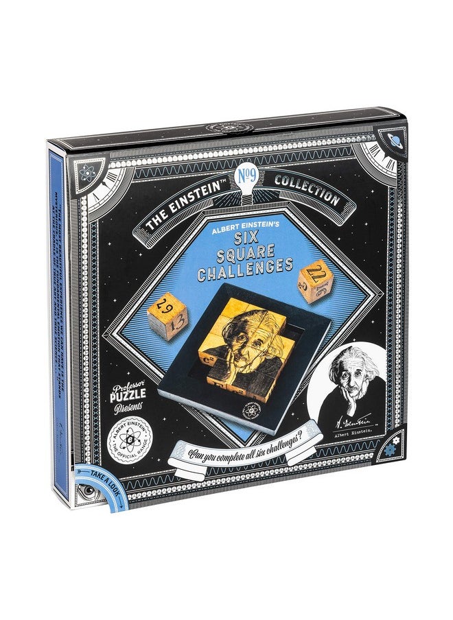 The Einstein Collection Six Square Challenges Tricky Puzzle Set 3D Brain Teaser Puzzles By Professor Puzzle.
