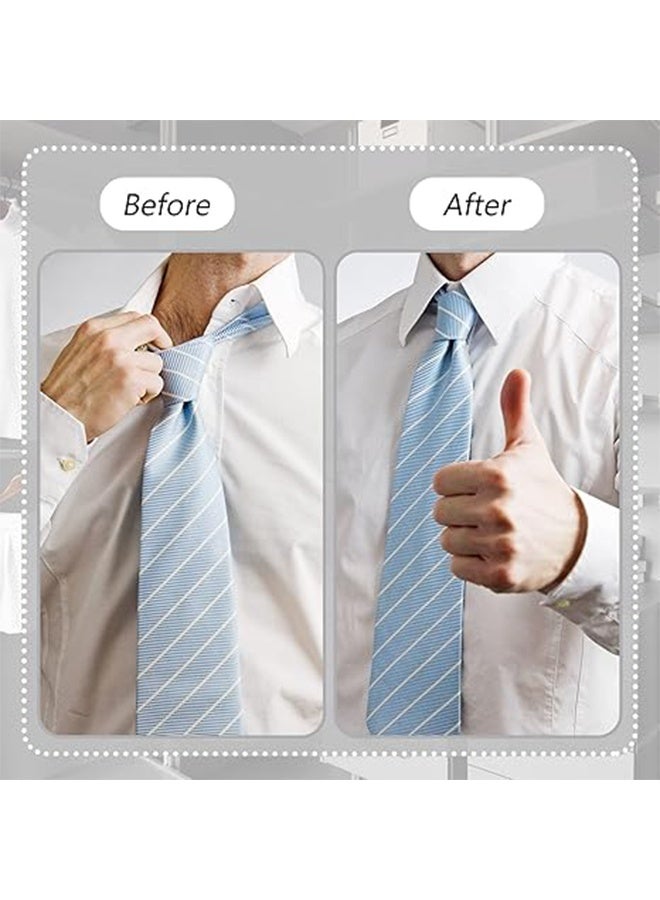 8 Rolls Men's and Women's Sweat Pad Collar Protectors, Disposable White Shirt Neck Straps, Dress Hood Self-Adhesive Invisible Padding Patches to Prevent Sweat Stains (2.5*500cm) - Image 3