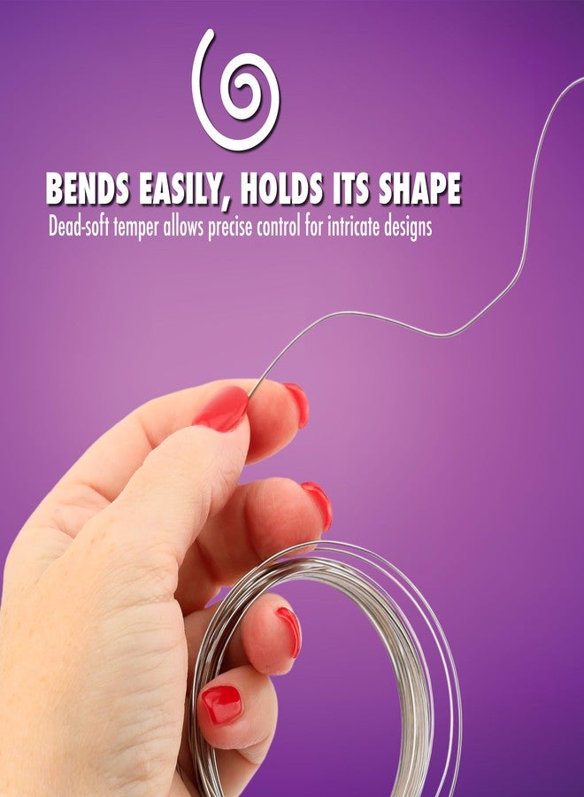 أرتيستك واير سلك فني، سلك حرفي من الفولاذ المقاوم للصدأ عيار 22، طوله 15 ياردة - Image 3