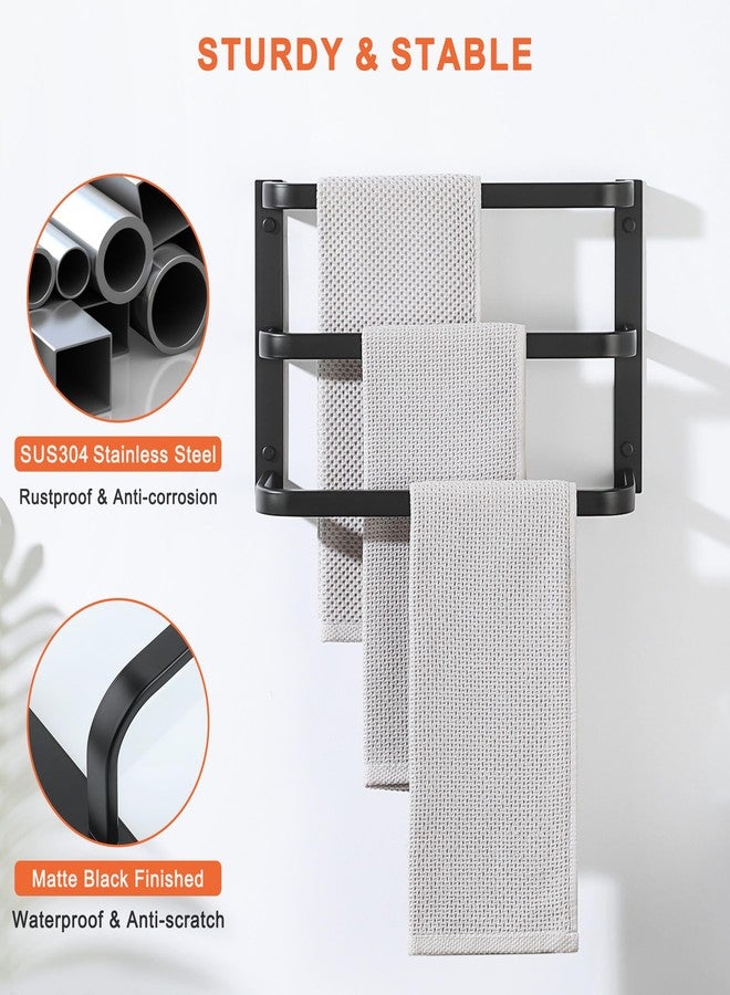 Mooche Towel Racks for Bathroom 16 Inch, SUS304 Stainless Steel Rustproof 3 Towel Bars Wall Mount, Heavy Duty Towel Holder for Bathroom Laundry Room Hotel Modern Home Decor - Image 5