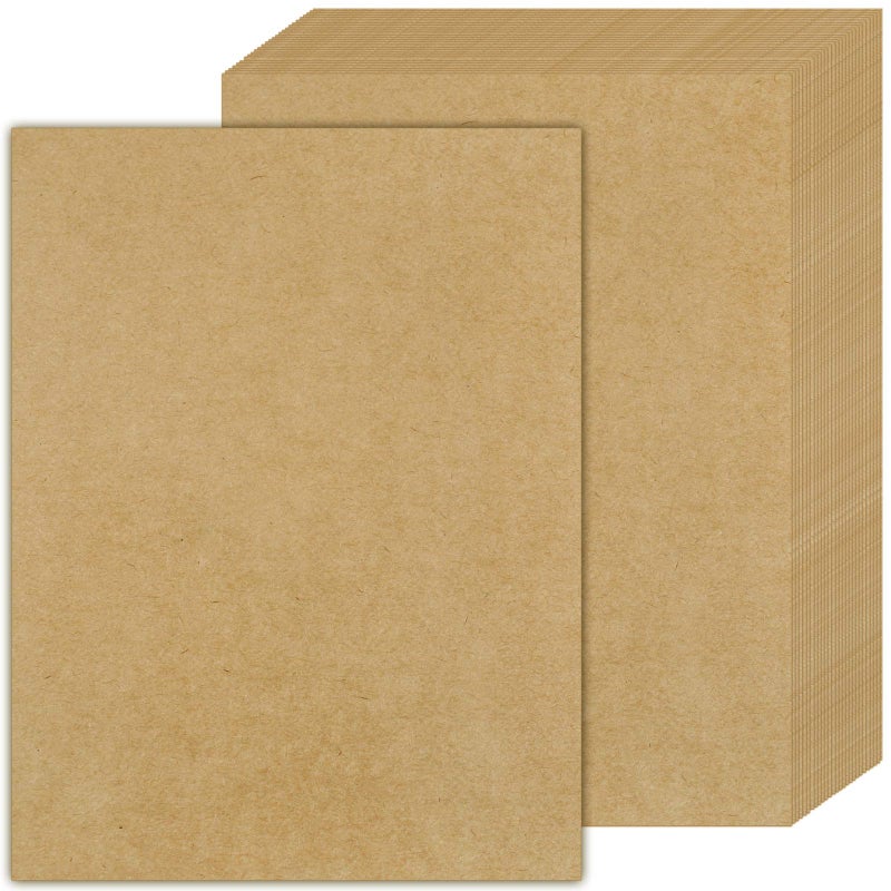 QYH Kraft Paper,Kraft Cardstock for Arts, Crafts, Office, 70 Sheets 8.5 x 11 Inches 180GSM Kraft Paper - Image 3