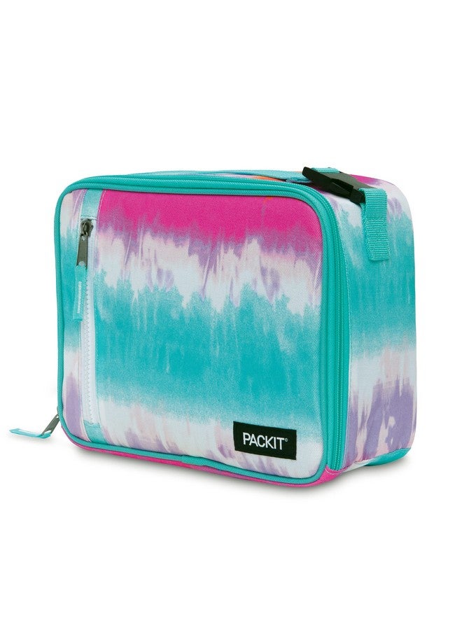 PACKIT PackIt Freezable Classic Lunch Box, Tie Dye Sorbet, Built with EcoFreeze Technology, Collapsible, Reusable, Zip Closure With Zip Front Pocket and Buckle Handle, Designed for Lunches  - Image 2