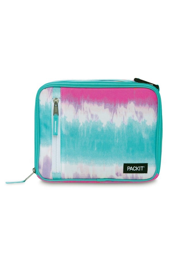 PACKIT PackIt Freezable Classic Lunch Box, Tie Dye Sorbet, Built with EcoFreeze Technology, Collapsible, Reusable, Zip Closure With Zip Front Pocket and Buckle Handle, Designed for Lunches  - Image 1