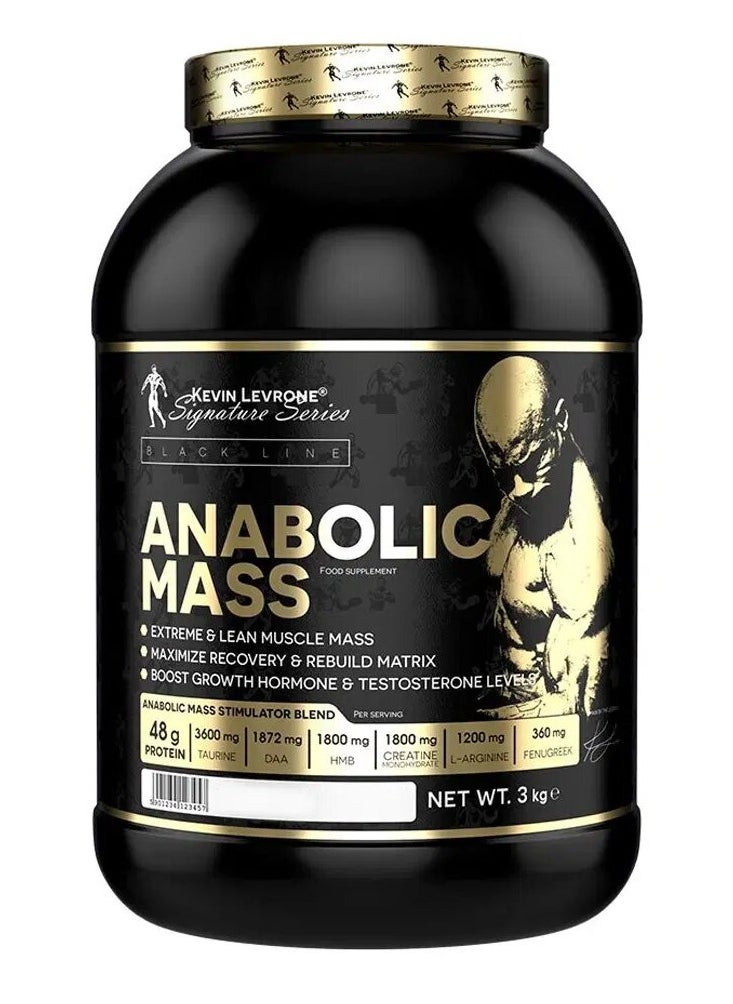 KEVIN LEVRONE - Kevin Levrone, Anabolic Mass, 48g Protein, 3Kg, Banana, 25 Servings - Image 1
