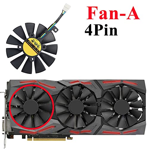 Coolerage 87mm DC12V 0.45A FDC10U12S9-C Graphics Card Cooling Fans for for ASUS ROG Strix GTX 980 1060 1070 1080 Ti RX 480 580 R9 390X Gaming GPU Fans (Fan ABC(Full Set)) - Image 5