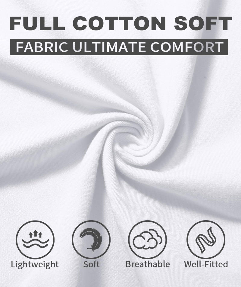 ZITY 3 Pack Mens Cotton T Shirts Crew Neck Short Sleeve Tees Lightweight Breathable Tshirts for Men XL White - Image 4