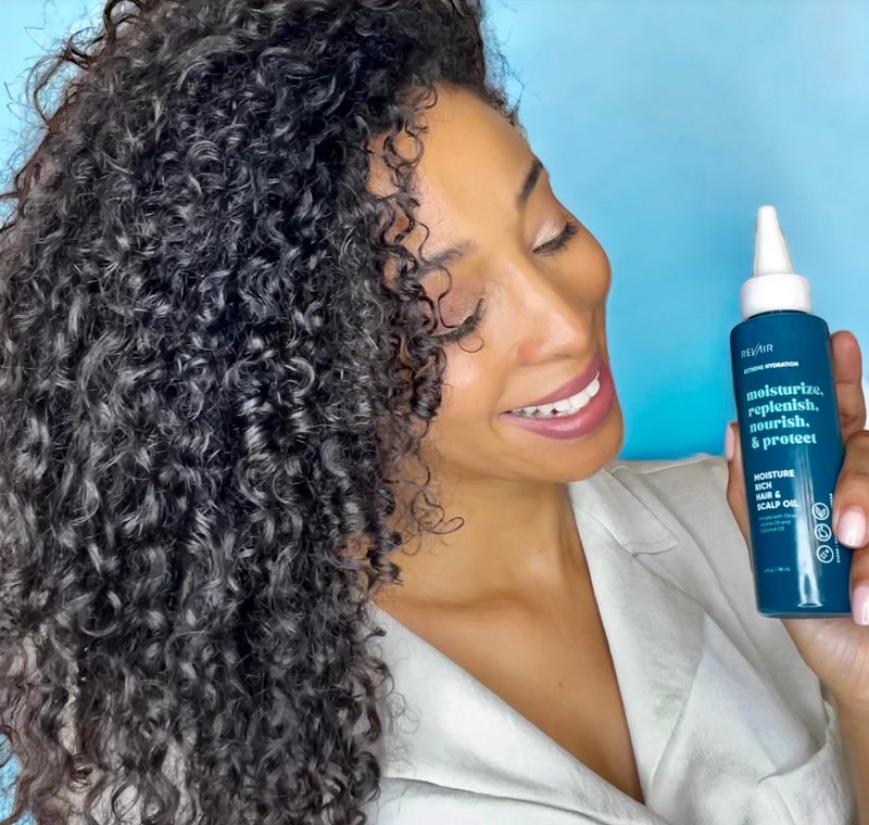 REVAIR Moisture Rich Hair & Scalp Oil - Lightweight Hair Oil for Frizzy Hair - Daily Moisturizing Hair Oil to Hydrate Dry, Damaged or Curly/Coily Hair (4 Fl Oz) - Image 3