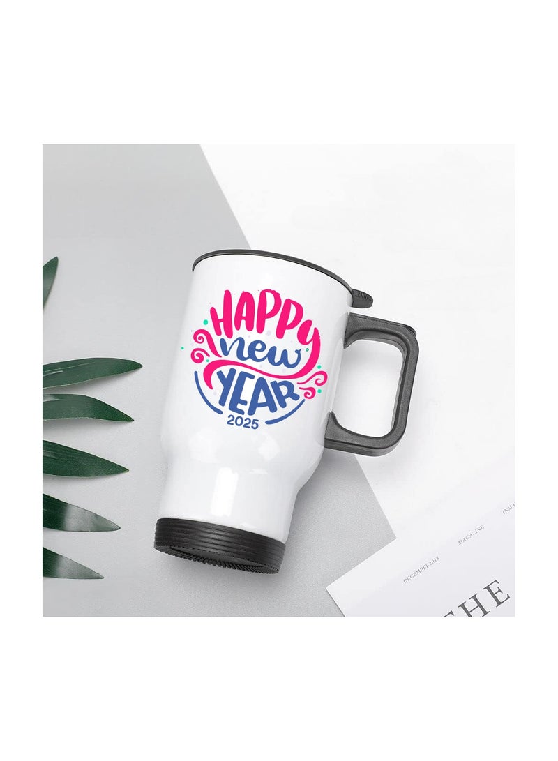 PRINTSHOP4ME Happy New Year Design Printed Travel Mug With New Year Theme Suitable Gift For Family And Friends And Special Person  - Image 4