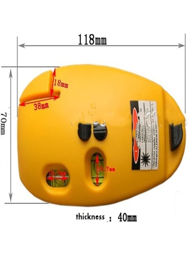 Multi-Functional Laser Level Tool with Horizon & Vertical Lines – Spirit Level Meter with Fastening Pin, Suspension Device, and Tripod Compatibility – Battery Powered (As Shown, One Size) - Image 3