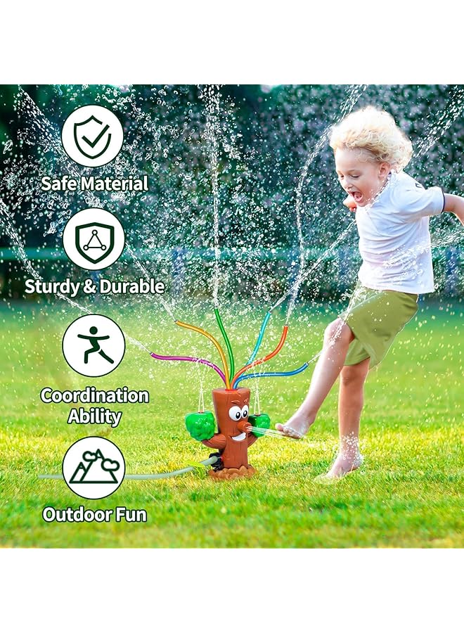 KASTWAVE Water Sprinkler For Kids Summer Outside Toys Backyard Games With 6 Wiggle Tubes Summer Sprinkler Toy For Lawn Backyard Outside Water Game For 3 4 5 6 7 8 Year Old Boys Girls Gift - Image 3