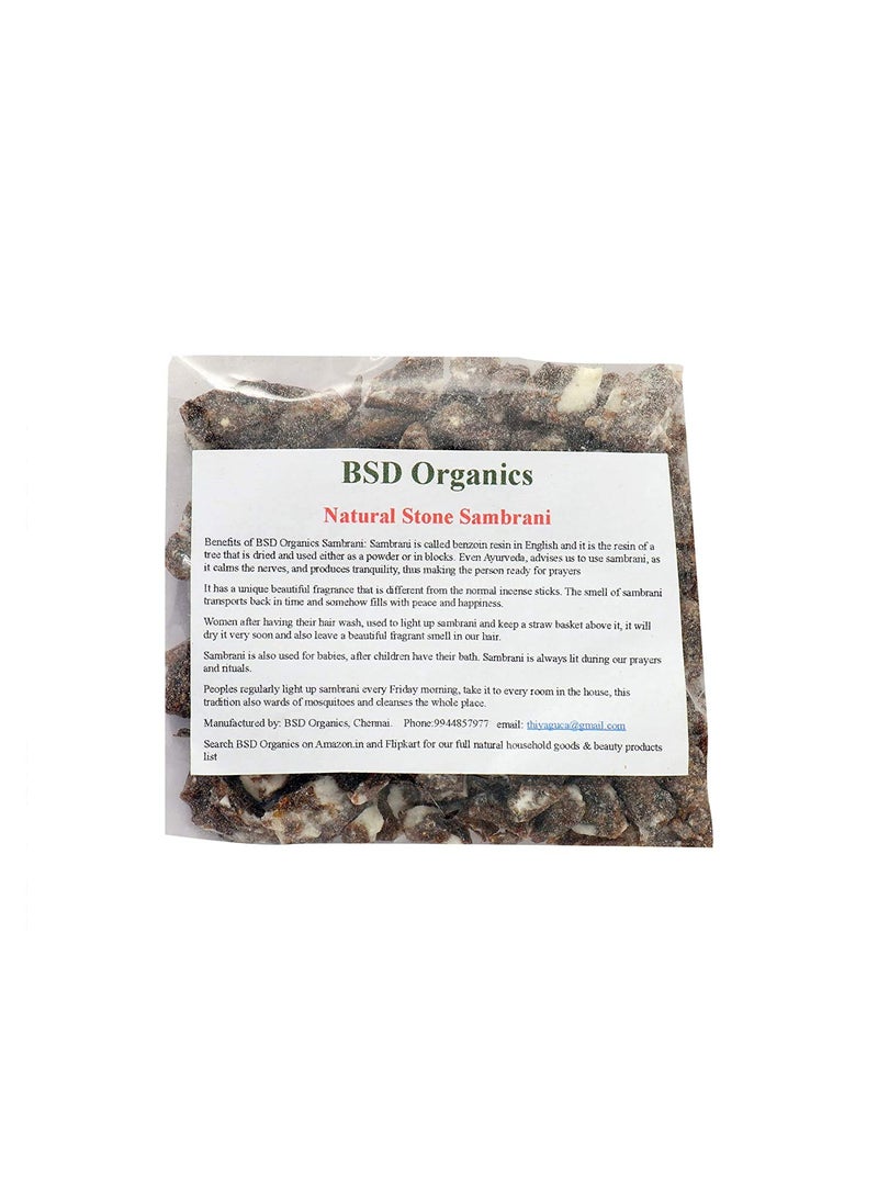 BSD Organics BSD Organics Natural Stone Sambrani/Dhoop/Loban for Fragrance,Puja and More - 100 Grams 