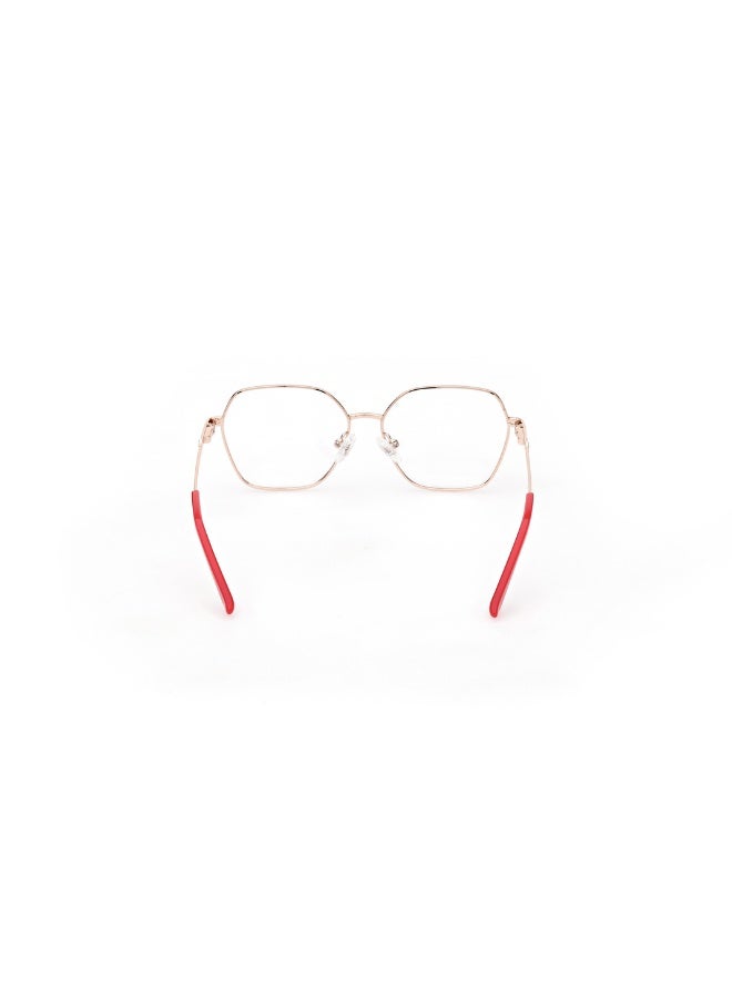 GUESS Gu9223 Geometric Metal Frames For Girls Size 47, Pink - Image 4