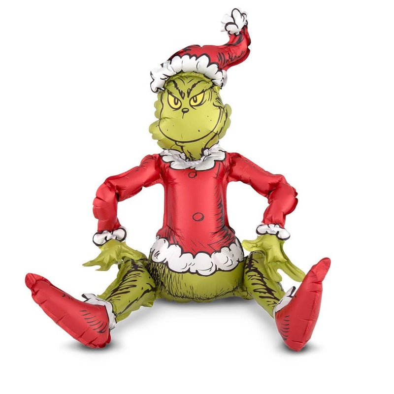 Amscan Anagram International Inc 92674 Santa Grinch SitterConsumer Inflated Party Balloon 24 Multicolor