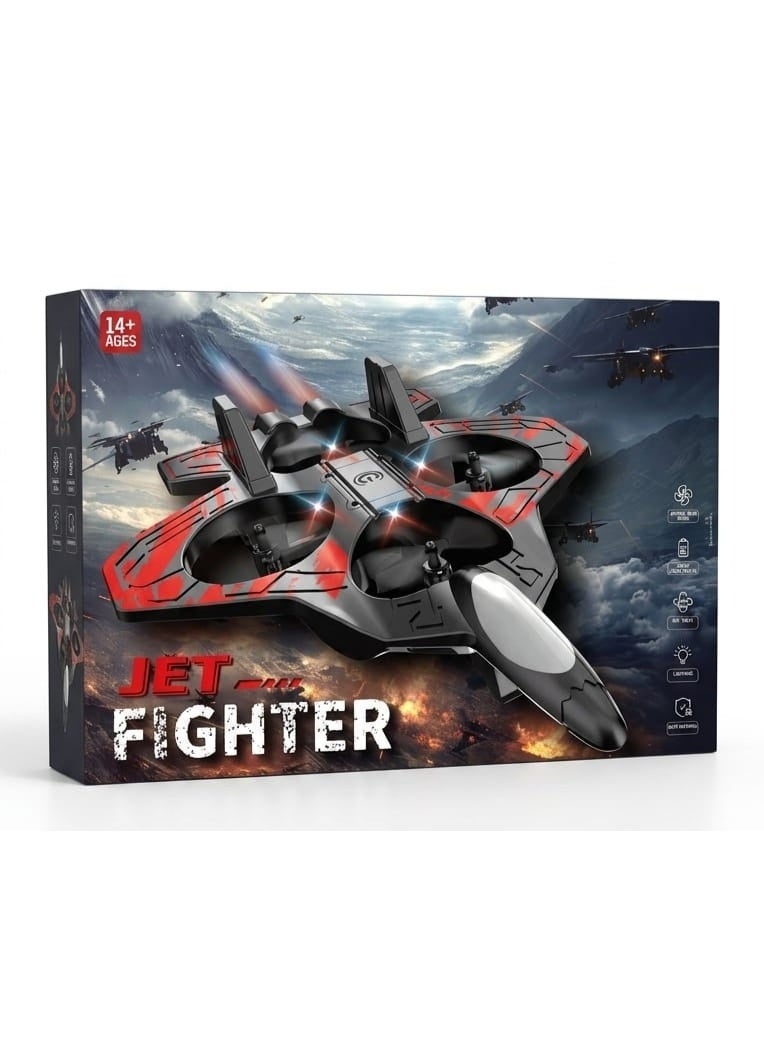 RC Drone Quadcopter Toy, Jet Fighter Design, L0712 Model, for Kids and Beginners - Image 1
