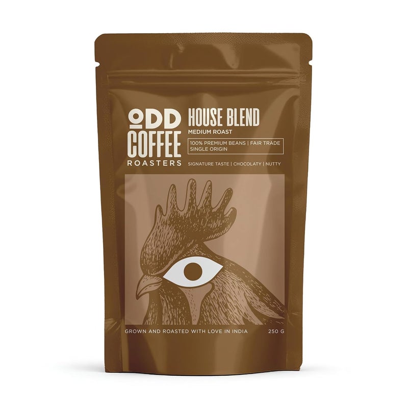 ODD COFFEE ROASTERS محمصة القهوة ODD قهوة أرابيكا المتخصصة 250 جرام | مزيج المنزل - تحميص متوسط الطحن طعم مميز، مسحوق قهوة جوزي حبوب AAA - Image 1