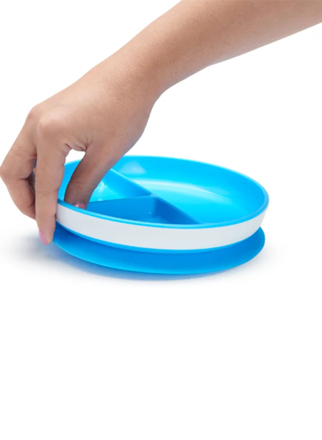 Munchkin Pack Of 1 Stay Put Suction Plate- Blue