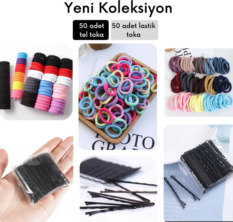 دي زي سي كوزنلر أفم Dzc Cousins ​​Avm Buckle Set 50 Pieces Colored Rubber 50 Pieces Wire Buckle