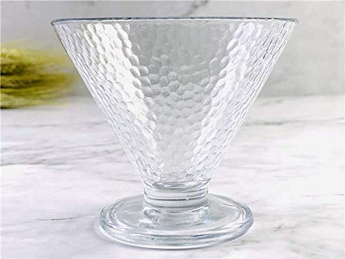 WRINGO 300 ML Ice Cream Glasses Cups Dishes for Desserts, Milkshake,Fruit and Pudding Glass Serving Bowls, Perfect for Home, Restaurants and Parties Dishwasher Safe (Set of 6) (WR-06) - Image 5