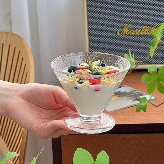 WRINGO 300 ML Ice Cream Glasses Cups Dishes for Desserts, Milkshake,Fruit and Pudding Glass Serving Bowls, Perfect for Home, Restaurants and Parties Dishwasher Safe (Set of 6) (WR-06) - Image 1