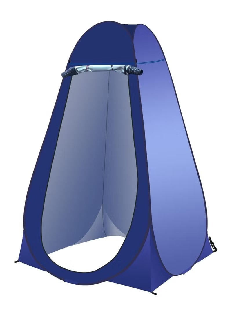 راكسوم خيمة استحمام وتغيير ملابس، مرحاض تخييم خارجي محمول، مأوى خصوصية منبثق، خيمة خصوصية خارجية مع حقيبة حمل، غرفة تغيير ملابس للنساء والرجال (أزرق) - Image 1