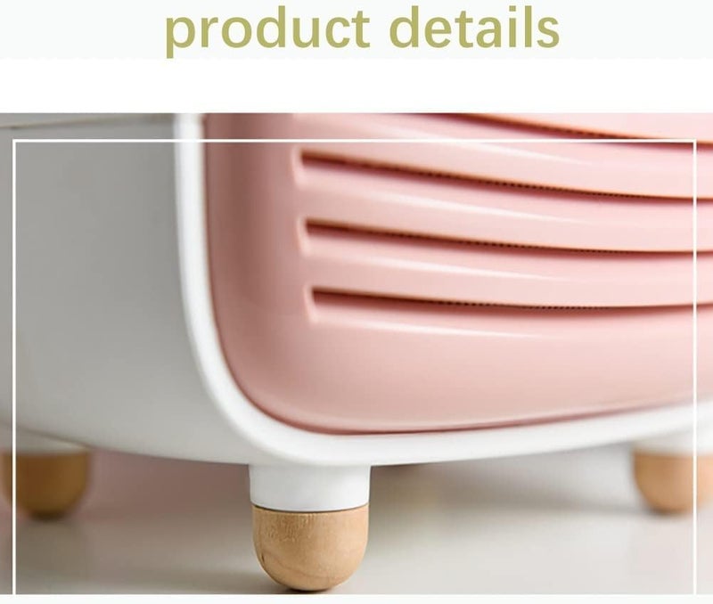 Hidak Vintage Radio Tissue Box Holder Paper Towel Dispenser for Office Living Room Bedroom Night Stand Desk Pink - Image 3