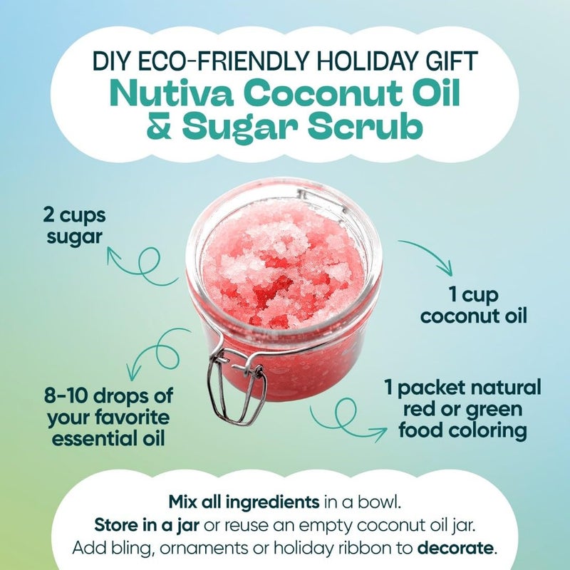 Nutiva نوتيفا، زيت جوز الهند العضوي، 54 أونصة سائلة - Image 4