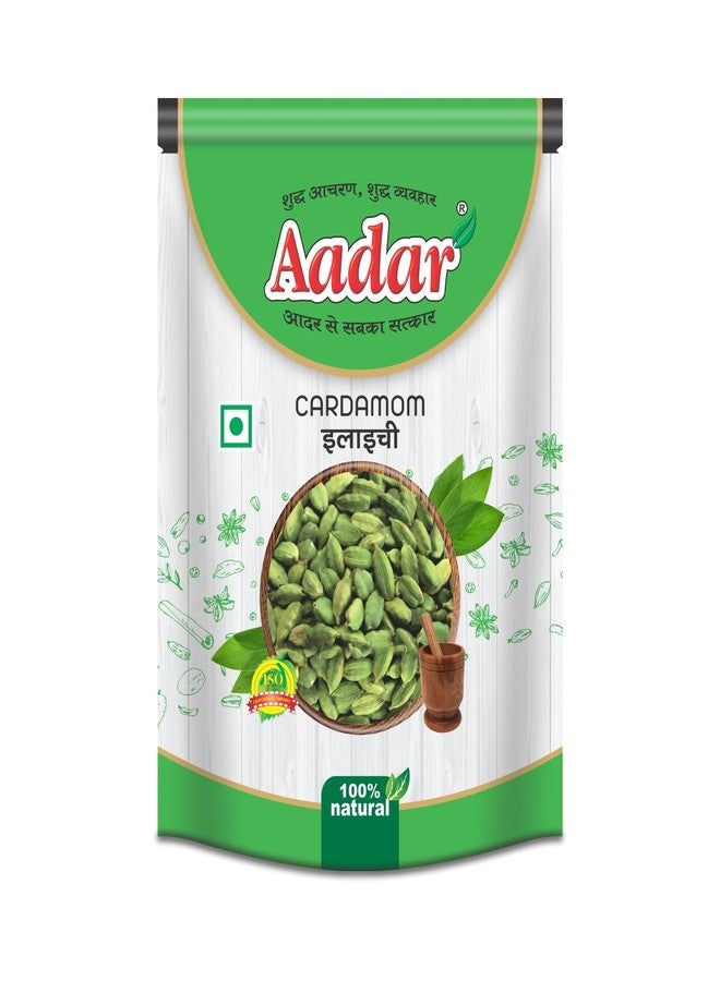 Aadar Spices Whole Green Cardamom, Sabut Elaichi 100g - Delicious and Aromatic, No Added Preservatives - Image 1