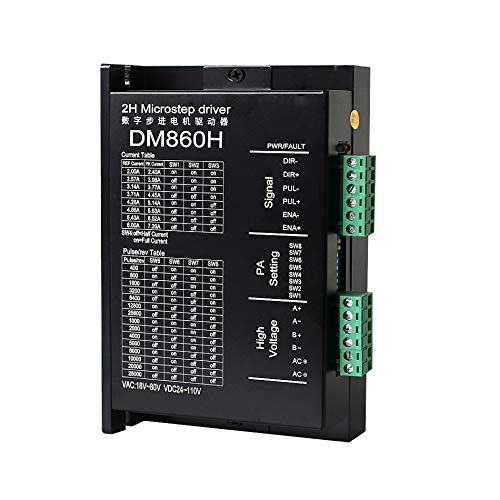 POLISI3D CNC DSP Digital Microstep Driver DM860H Stepper Motor Controller 2-Phase Digital Stepper Motor Driver for Nema 23 Nema 34 Series Stepper Motor, Replace DMA860H - Image 3