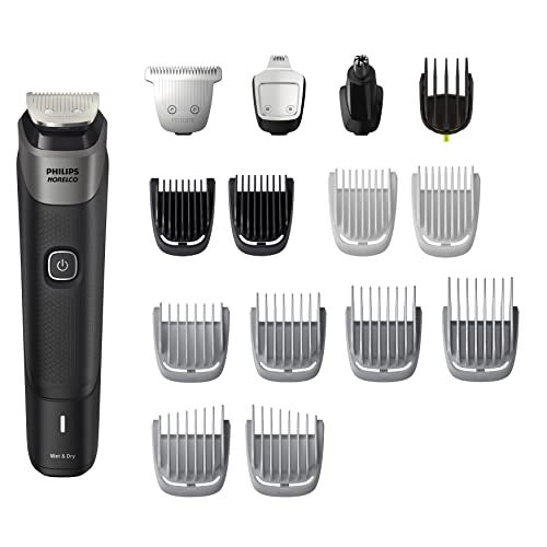 Norelco Philips Multigroom Series 5000 18 Piece, Beard Face, Hair, Body Hair Trimmer For Men - No Blade Oil Needed, Mg5910/49 - Image 1