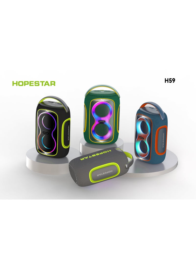 HOPESTAR H59 2025 Portable 50W Wireless Bluetooth Speaker | IPX5 Waterproof Outdoor Party Box with Remote Control | Deep Bass Home Theater Sound System | 10000mAh Rechargeable Battery | 3-5H Playtime | Two-Way Loudspeaker | MP3 Support - Image 4