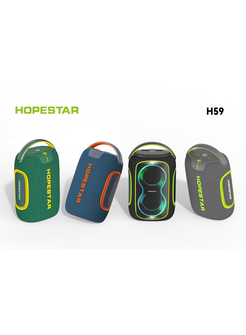 HOPESTAR H59 2025 Portable 50W Wireless Bluetooth Speaker | IPX5 Waterproof Outdoor Party Box with Remote Control | Deep Bass Home Theater Sound System | 10000mAh Rechargeable Battery | 3-5H Playtime | Two-Way Loudspeaker | MP3 Support - Image 5