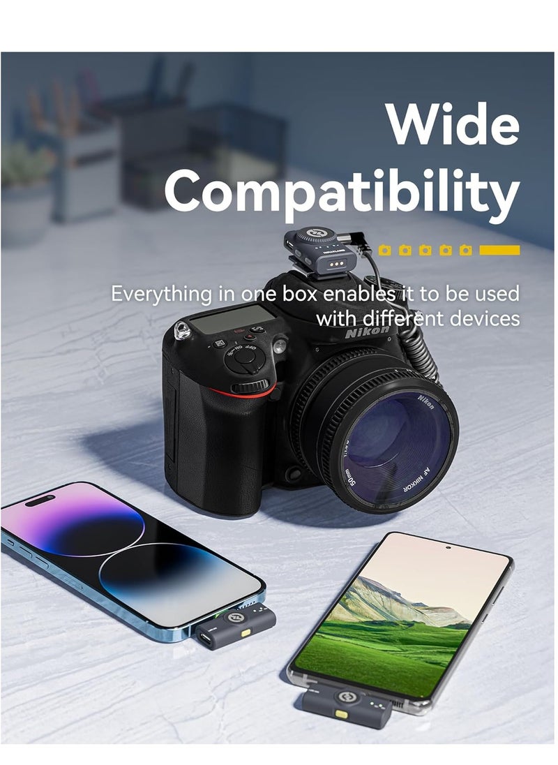 Hollyland LARK M2 Wireless Lavalier Microphone (2TX+3RX) Compatible with Camera, iPhone, Android, 1000ft LOS Range  - Image 2