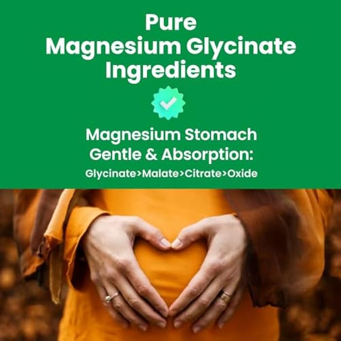 VHC Magnesium Glycinate 500mg Supplement Capsules, High Absorption- Gentle Form,Highly Purified Magnesium Mineral Supplements for Women & Men, 120 Caps, Made in USA (1) - Image 3