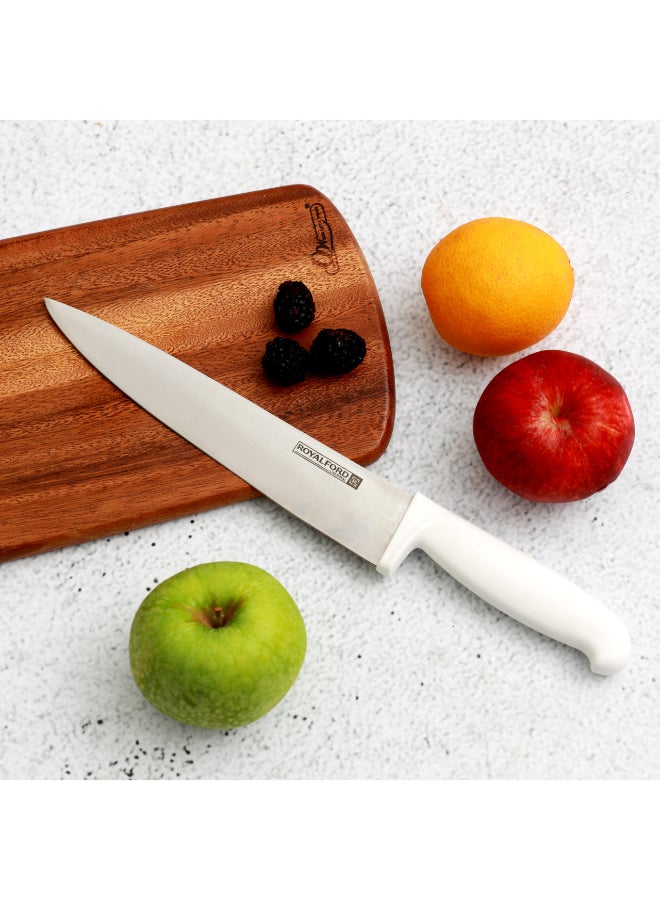 Royalford Stainless Steel Chef Knife White 8inch - Image 3